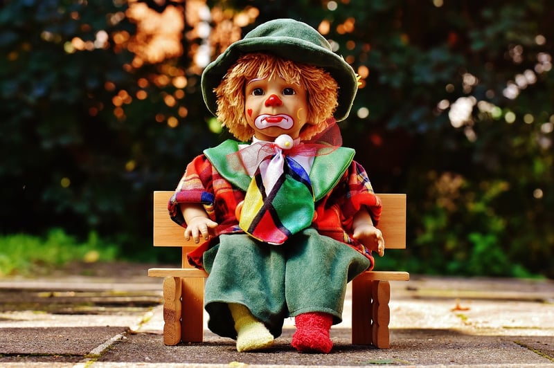 Clown spreading joy